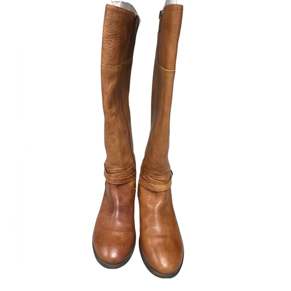 Marc Fisher Alexis Tall Cognac Boot 9.5  Brown Leather 16.5” Western Fall Trend - Picture 6 of 9
